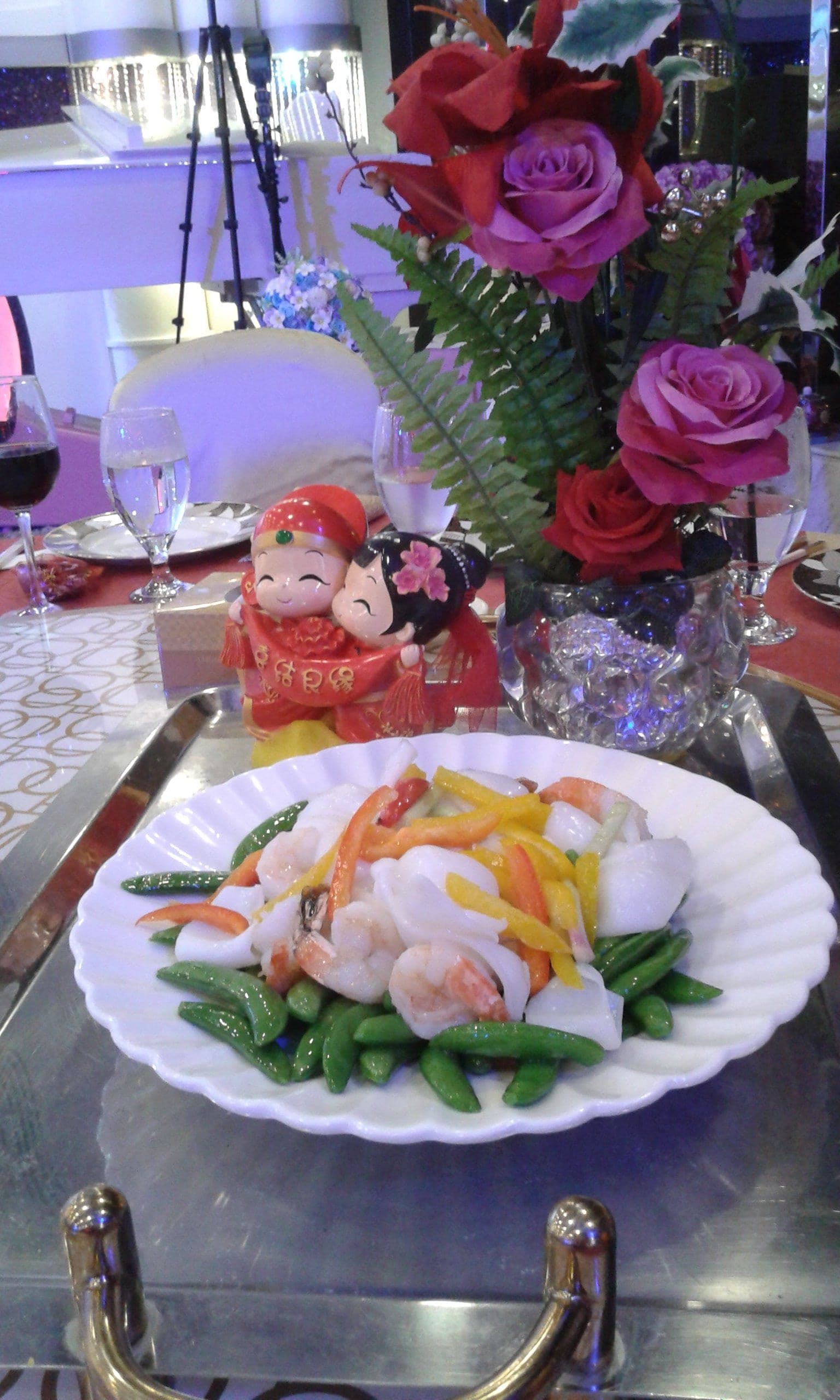Catering detail from the evening reception